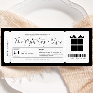 Benutzerdefinierte Geschenkgutschein EDITIERBAR, Geburtstagsgeschenkgutschein, Überraschungs-Jubiläumsgeschenk-Vorlage, druckbarer Geschenkgutschein für jeden Anlass