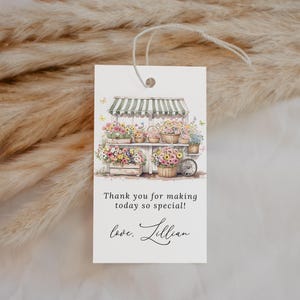 Fresh Off the Market Bridal Shower Favor Tags EDITABLE, Farmers Market Bridal Shower Gift Tag, She&#39;s Off The Market Thank You Favor Tag FM14