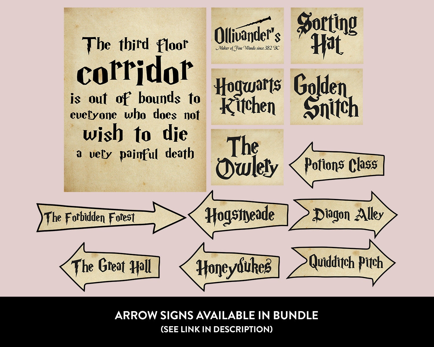 The Third Floor Corridor Is Out Of Bounds Harry Potter Party | Etsy