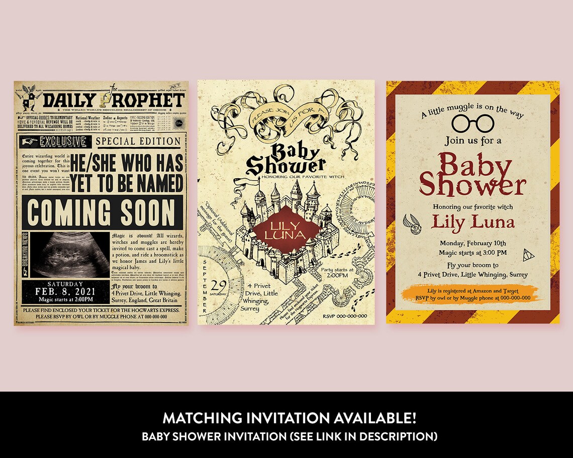Books for Baby Card Harry Potter Books for Baby Harry Potter Etsy