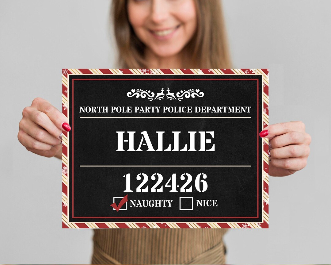 Mugshot Christmas Card 