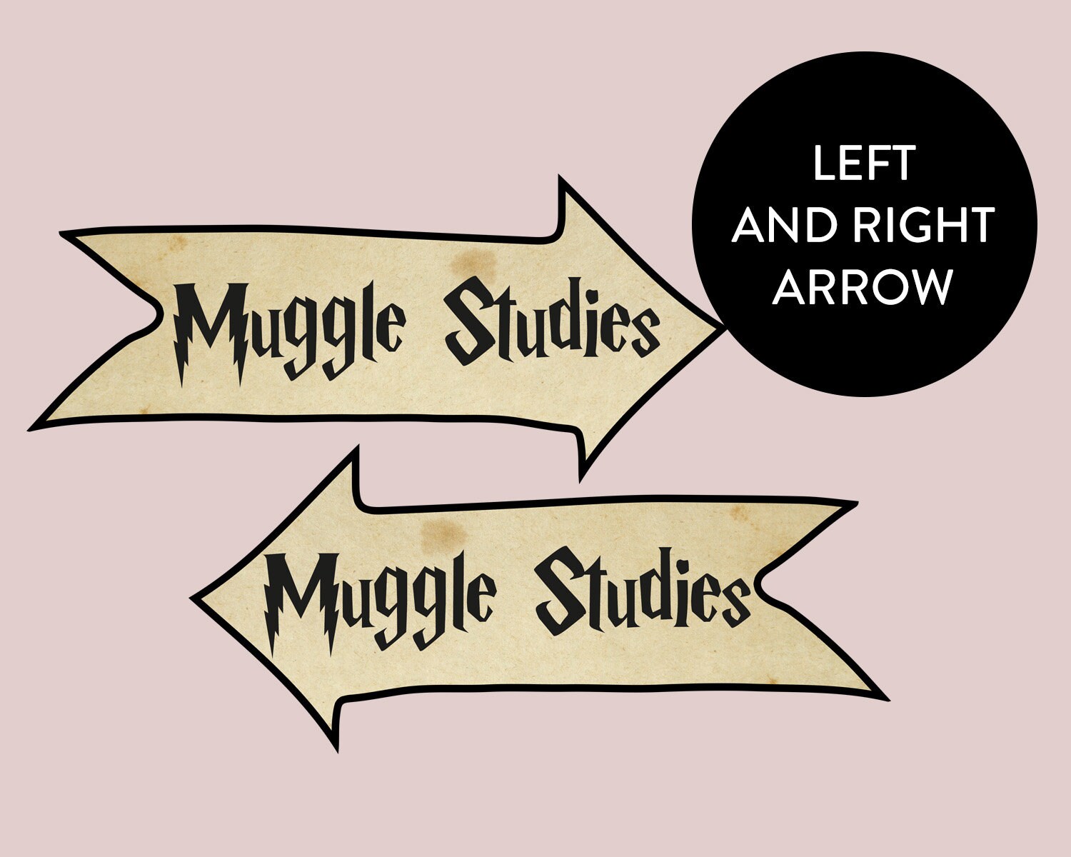 Harry Potter Printable Party Decorations Sign Arrows | Etsy