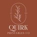 QuirkPrintablesCo store logo
