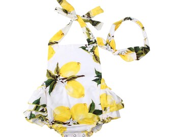 baby girl lemon outfit