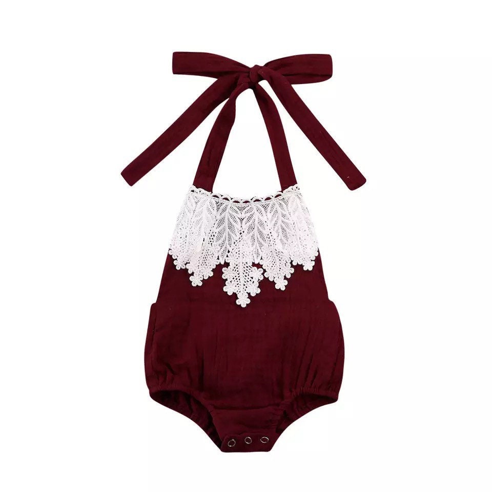 Baby Girl Halter Gauze Romper Baby Girl Clothes Etsy