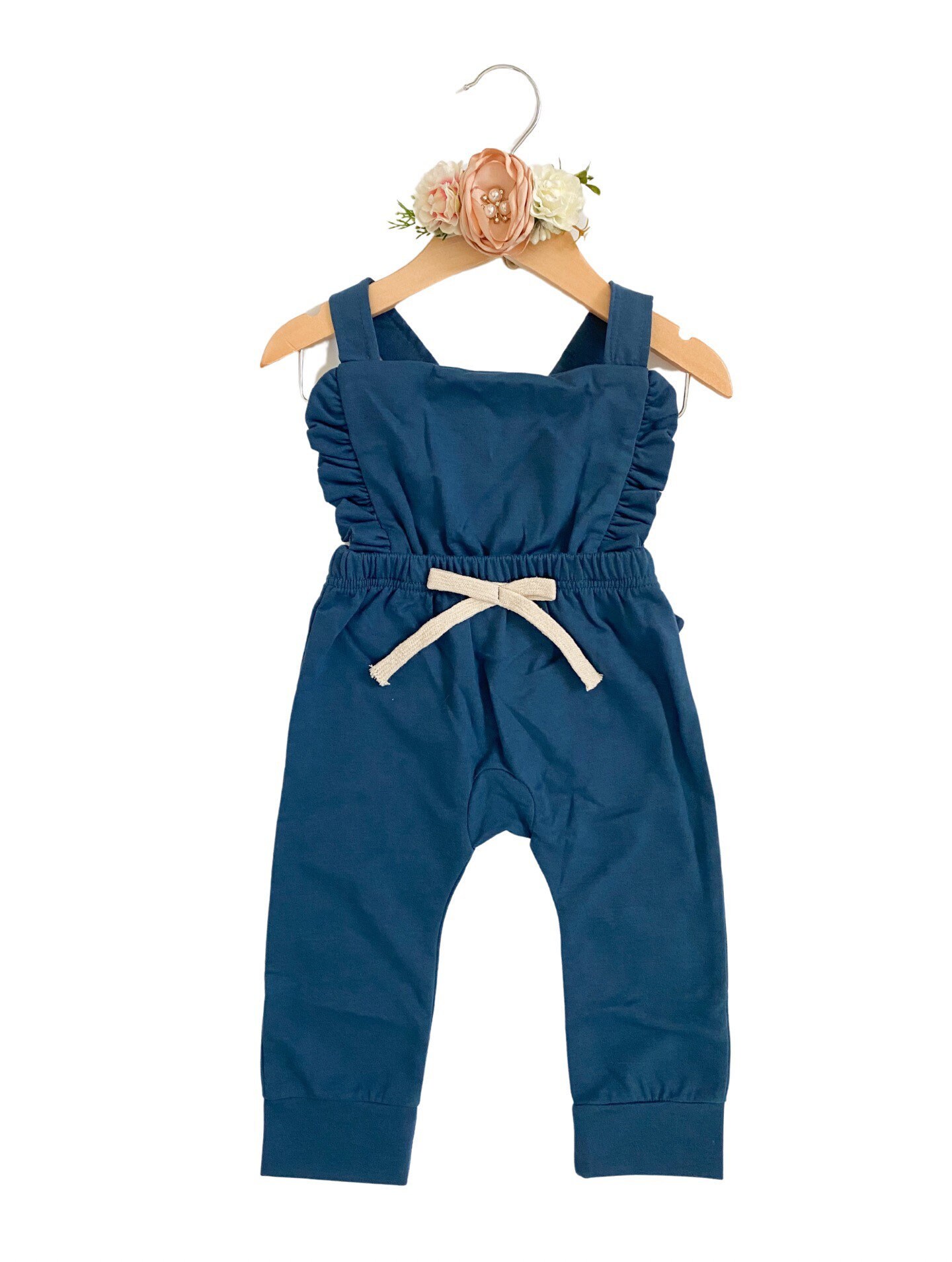 Baby Girl Ruffled Bib Jumpsuit Baby Girl Clothes Etsy