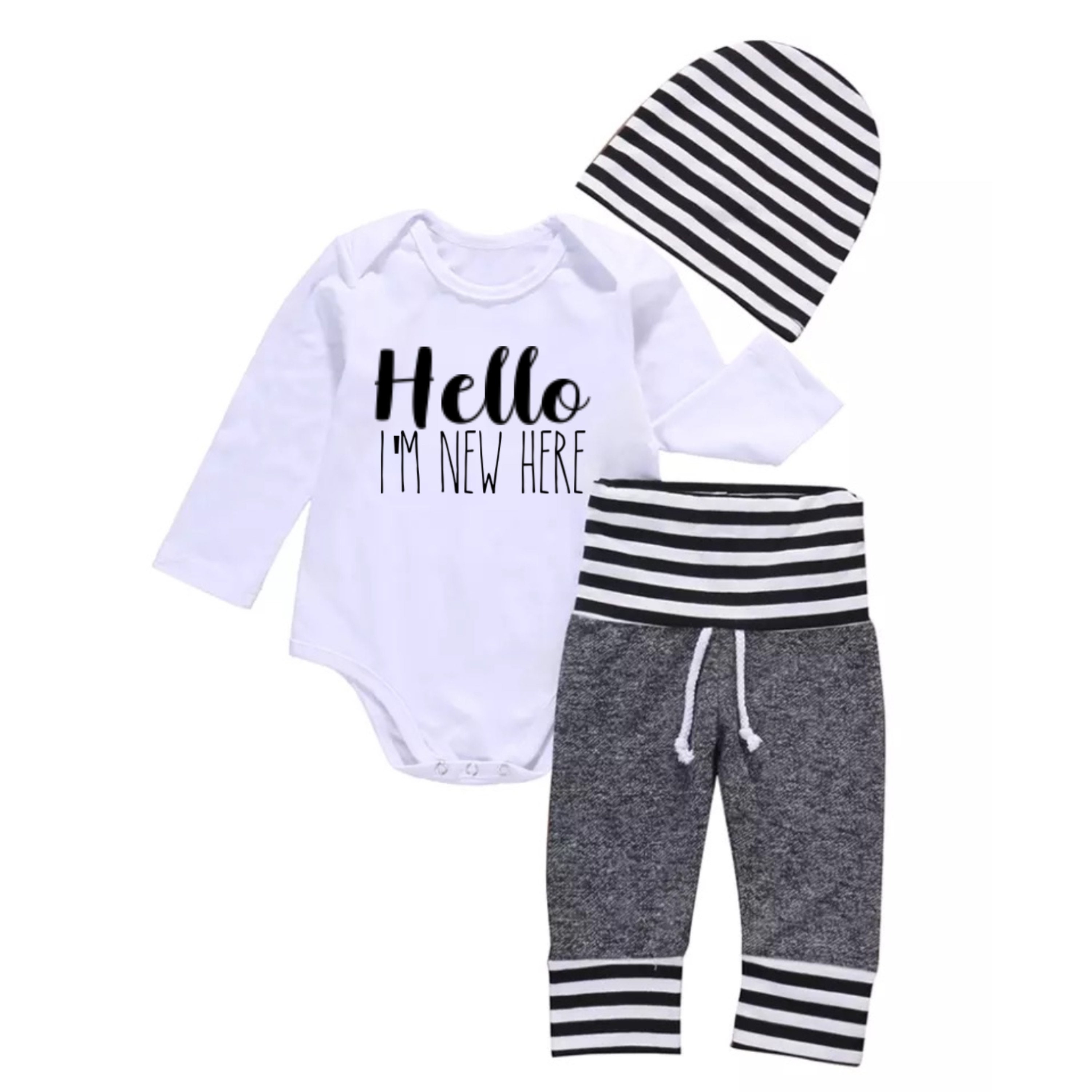 Baby Boy Personalised Hoodie 3PC Set Baby Boy Clothes Etsy