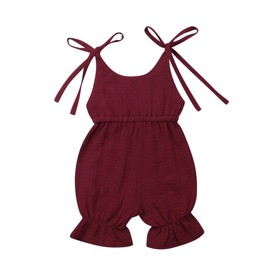 Baby Girl Clothes Ava Shoulder Tie Gauze Jumpsuits Etsy