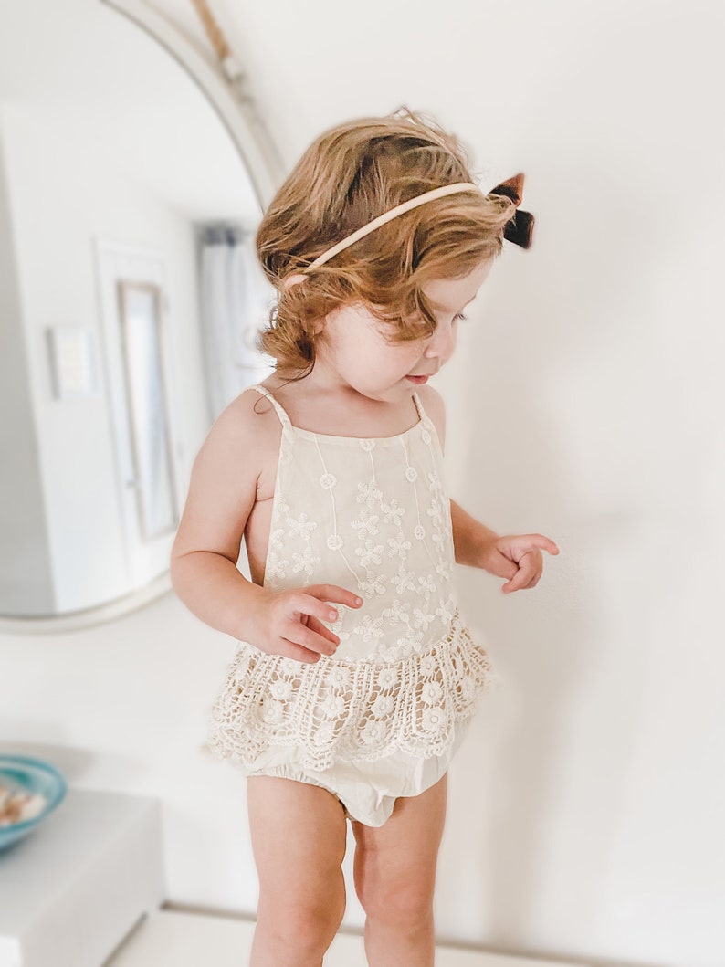 baby girl boho romper