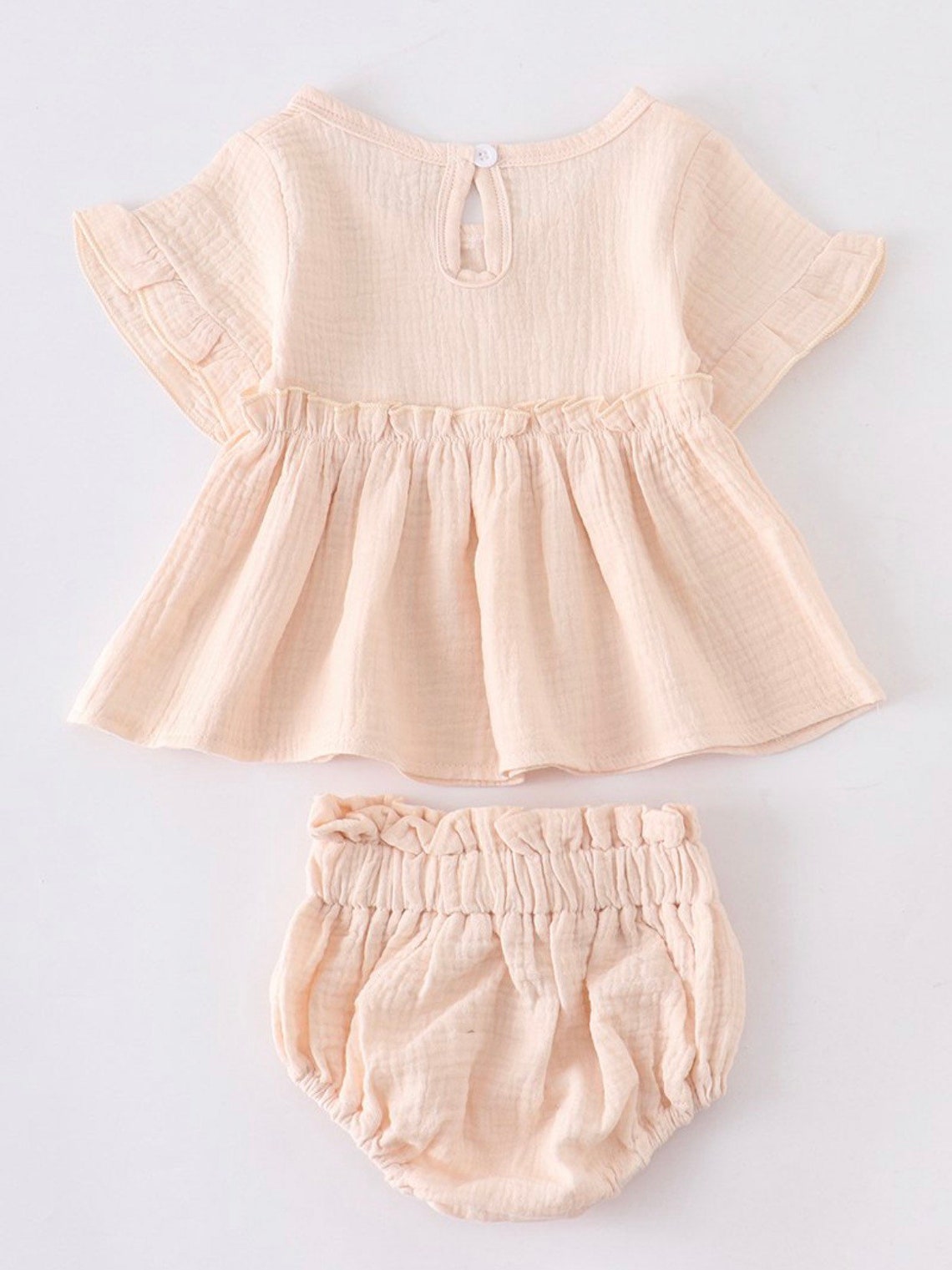 Baby girl Gauze Tunic Outfit Set Baby girl clothes Cake Etsy