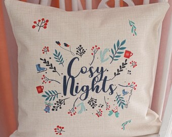Winter cushions | Etsy Hello Winter Pillow Cover, Christmas