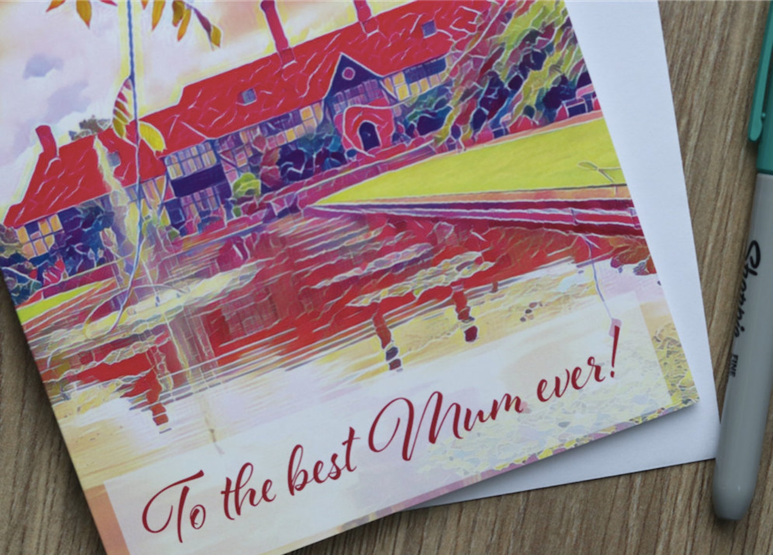 RHS Wisley Card For Mum Wisley Lake House Surrey Art Etsy