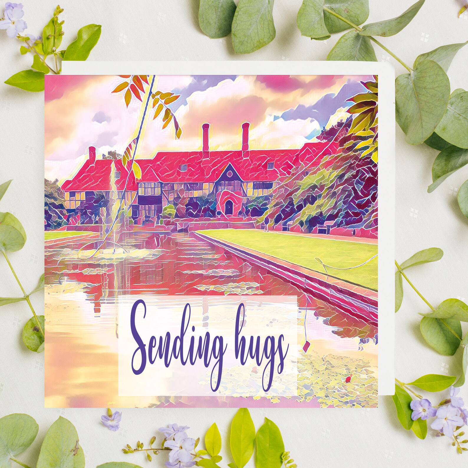 Hug Card RHS Wisley Card Quarantine Card Wisley Lake House Etsy