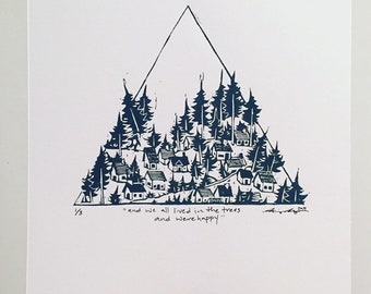 And we all lived in the trees and were happy, Pacific Northwest, Oregon, Washington, mountains, cabins, Utah, Colorado, Scandinavian, Canada