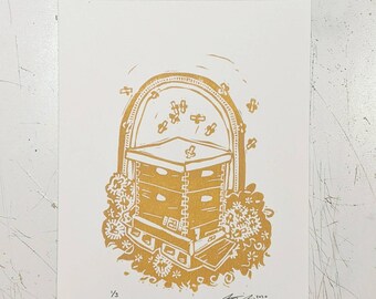 Incluso sus insectos sintieron su calidez y amabilidad, apicultores, colmena, Deseret, jardín, abejas, abejas de miel