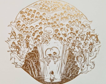 El velo sobre la tierra comienza a romperse, Primera visión, José Smith, arte SUD, arte mormón, conferencia general