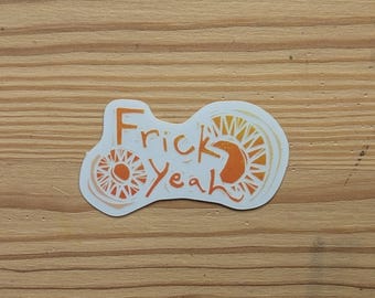 Frick Yeah, funny, Mormon, Utah sticker, Utah state, Stanley Cup, Hydro Jug, waterproof, scratch proof