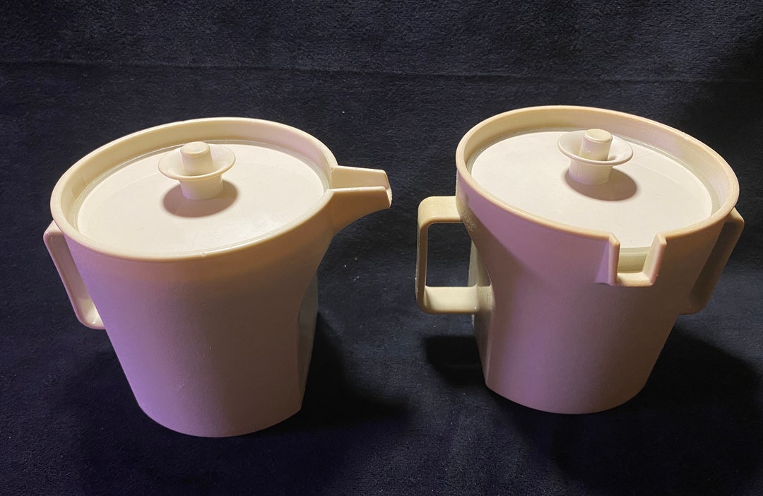 Vintage Tupperware Cream and Sugar, Servers, 1970s Etsy