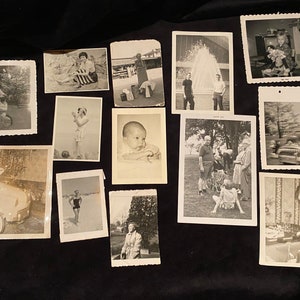 Vintage Black and White Photographs, Collection of 44