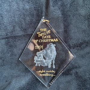 Hallmark Christmas Ornament, 8 Maids Milking, 12 Days of Christmas Series