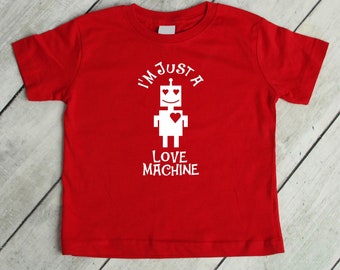 I'm Just a Love Machine Robot Tee for Valentine's Day