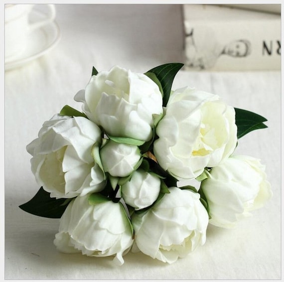 From CA USA Real Touch Peony Artificial Flowers 6 PCS for Bouquets,  Centerpiece, Floral Arrangements -  Canada