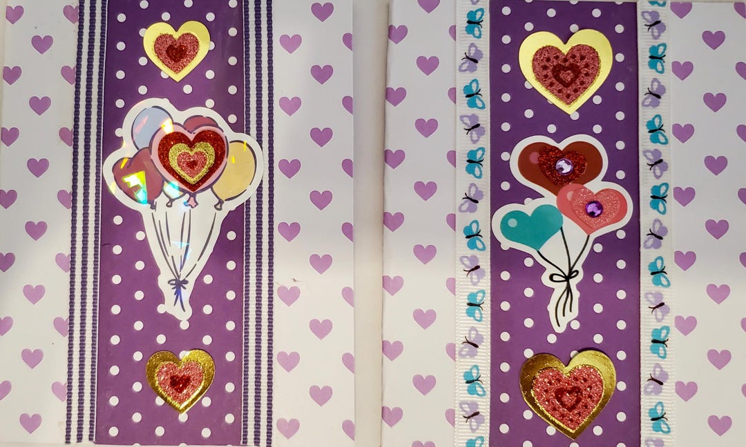 Set of 8 Valentine's Day Handmade Cards With Messages and Envelopes - Etsy