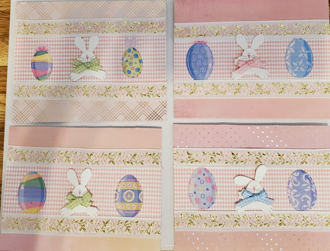 Set of 8 Easter Handmade Cards With Messages and Envelopes - Etsy
