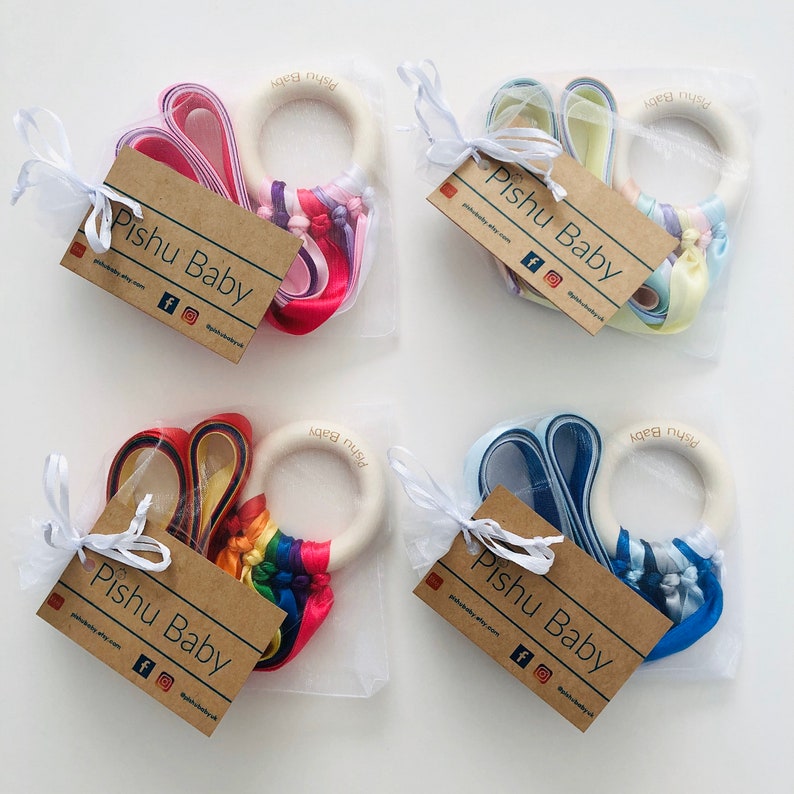 Montessori toy  Baby Sensory toy  Sensory ribbon toy  image 9