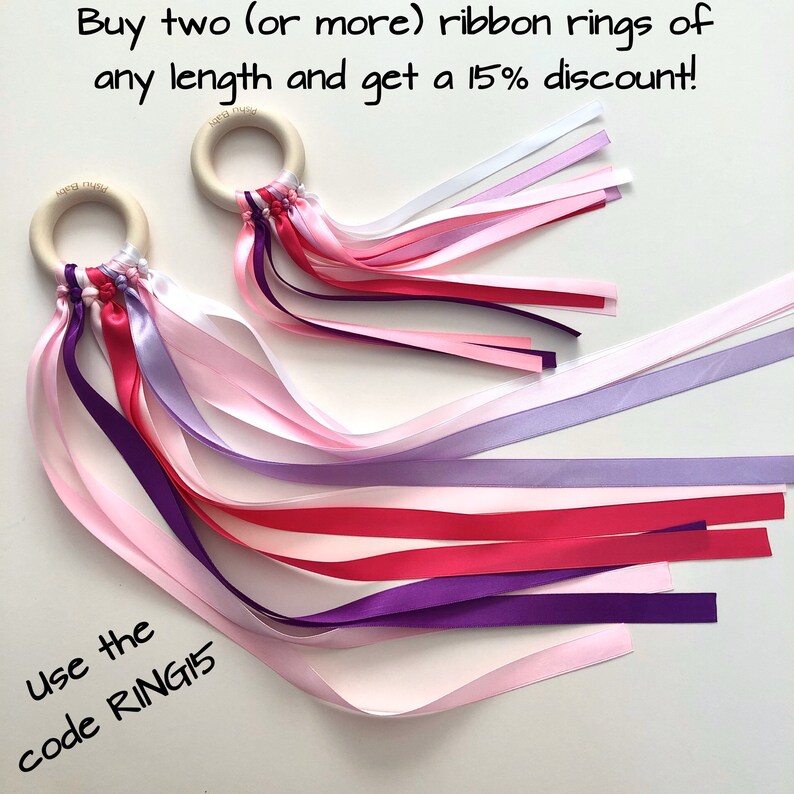 Montessori toy  Baby Sensory toy  Sensory ribbon toy  image 6