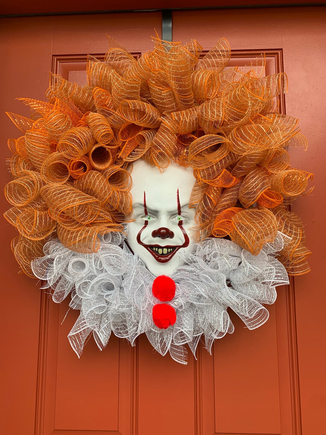 Pennywise Deco Mesh Wreath Etsy