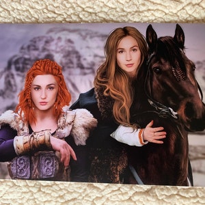 A4 Wayhaught Viking Warriors Photomanipulated Matte FanArt Print