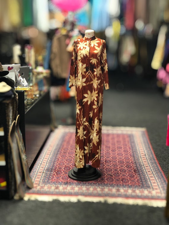 60s 70s Liberty House Hawaiian maxi dress