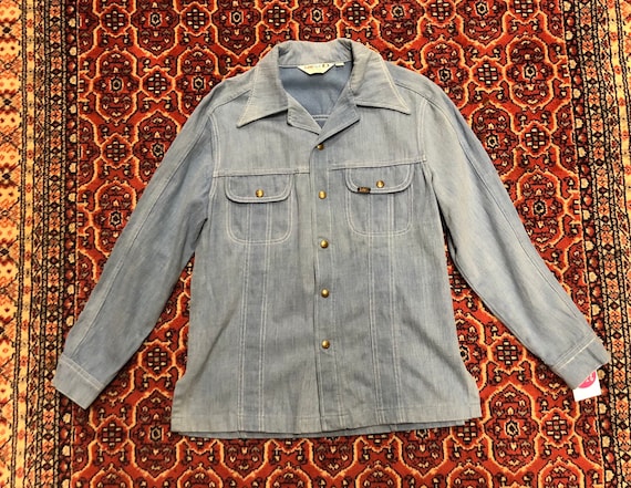 70s light blue soft denim jacket by Lee