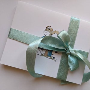 3 cartas cualesquiera, tu elección, impresas a partir de mis acuarelas originales. ¡En blanco por dentro para que puedas incluir tu propio mensaje especial!