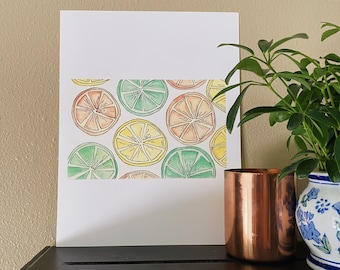 Original Art Print - Citrus Love