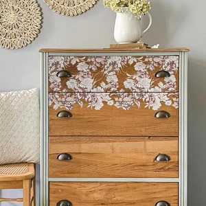 Natural Splendor Furniture Transfer || Redesign with Prima Decor Transfer II Floral Craft Decal