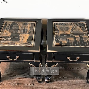 Architecture Furniture Transfer - Redesign with Prima Gold Decor Decal