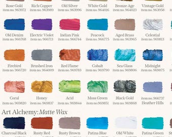 Finnabair Art Alchemy Wax - Metallique, Opal Magic, Antiquing, Matte - Colored Wax