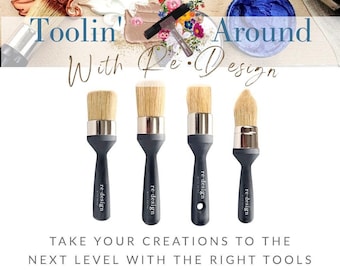 Wax Brushes - Redesign with Prima Brush - Great for Furniture Wax and Stencils