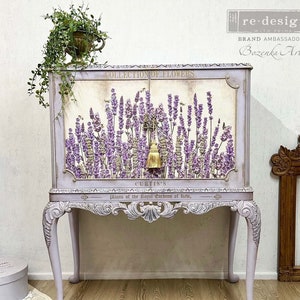 Champs de Lavender Furniture Transfer, Redesign with Prima Decor Transfer