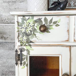 Country Charm Furniture Transfer - Greenery Vines - Redesign with Prima Maxi Decal
