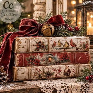 Feathered Noel Furniture Transfer - Redesign with Prima Middy Decal
