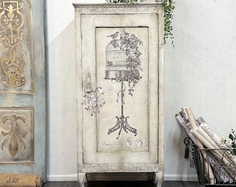 La Voliere Furniture Transfer - Redesign with Prima Decal - Bird Cage Design