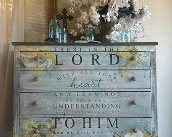 Trust in the Lord Furniture Transfer - Redesign with Prima Decal