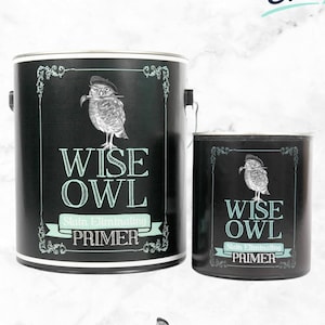 Stain Eliminating Primer - Wise Owl - Clear, White, Gray, Dark Gray - Paint Primer - Stain Blocker for Painting