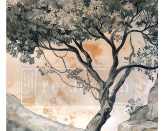 Timeless Timber Decoupage Paper - Redesign with Prima A1 Fiber Sheet