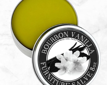 Bourbon Vanilla Furniture Salve - Wise Owl Wood & Leather Conditioner