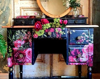 Lush Floral - Redesign with Prima Decor Transfer, Furniture Transfer