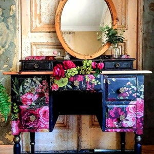 Lush Floral - Redesign with Prima Decor Transfer, Furniture Transfer